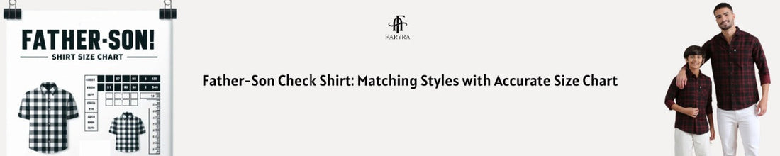 Father and son matching shirts