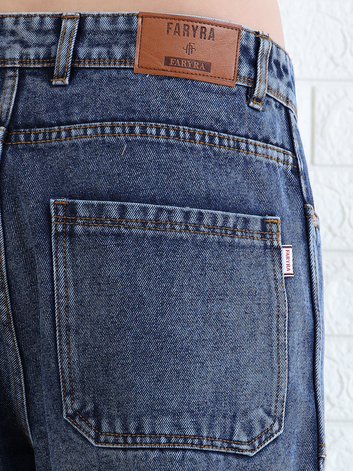 Driftstone Denim mid blue straight leg jeans for Men