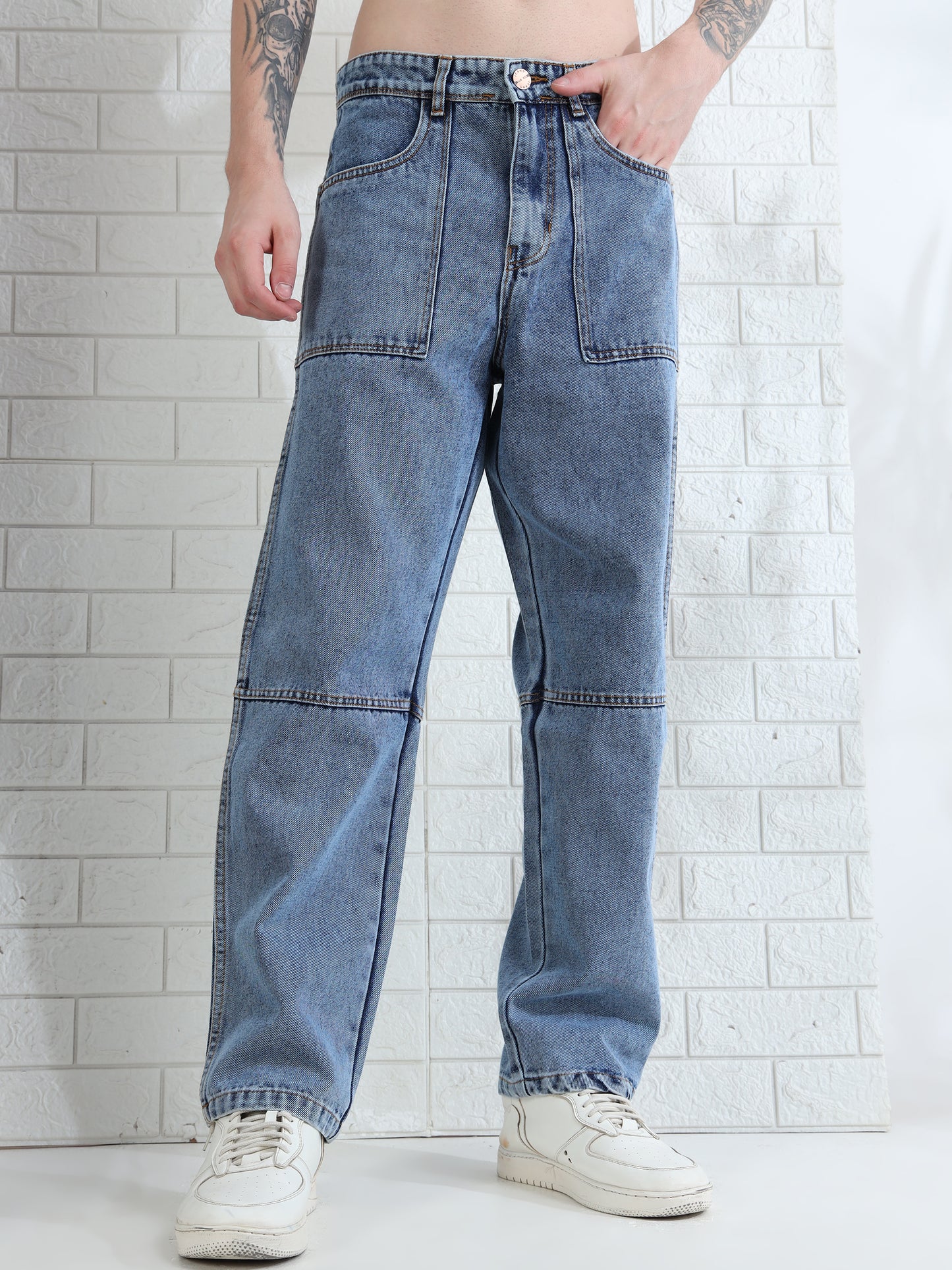 Driftstone Light Blue Denim Pant for Men