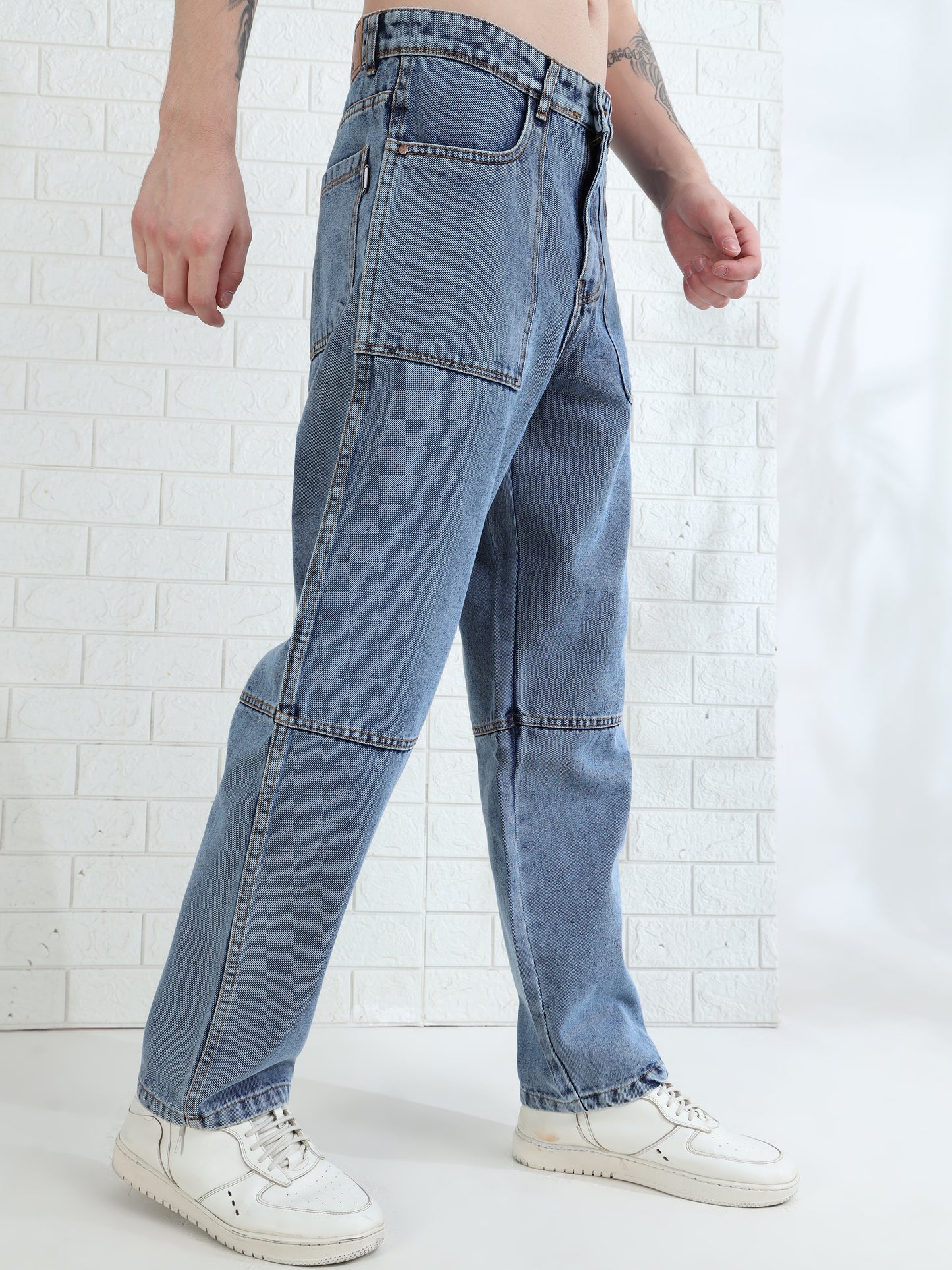 Driftstone Light Blue Denim Pant for Men