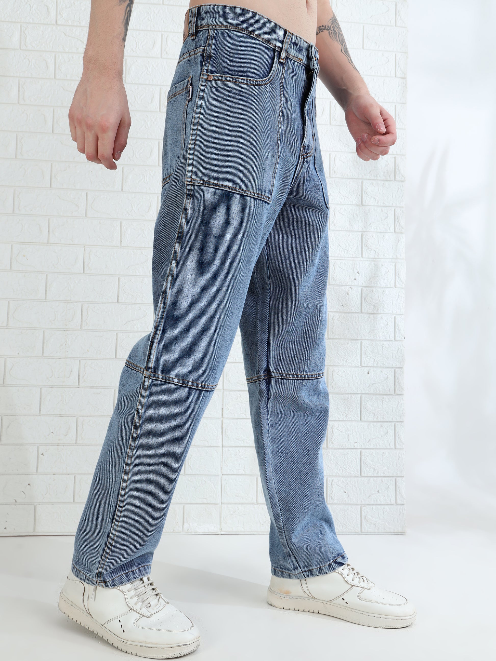 Driftstone Light Blue Denim Pant for Men