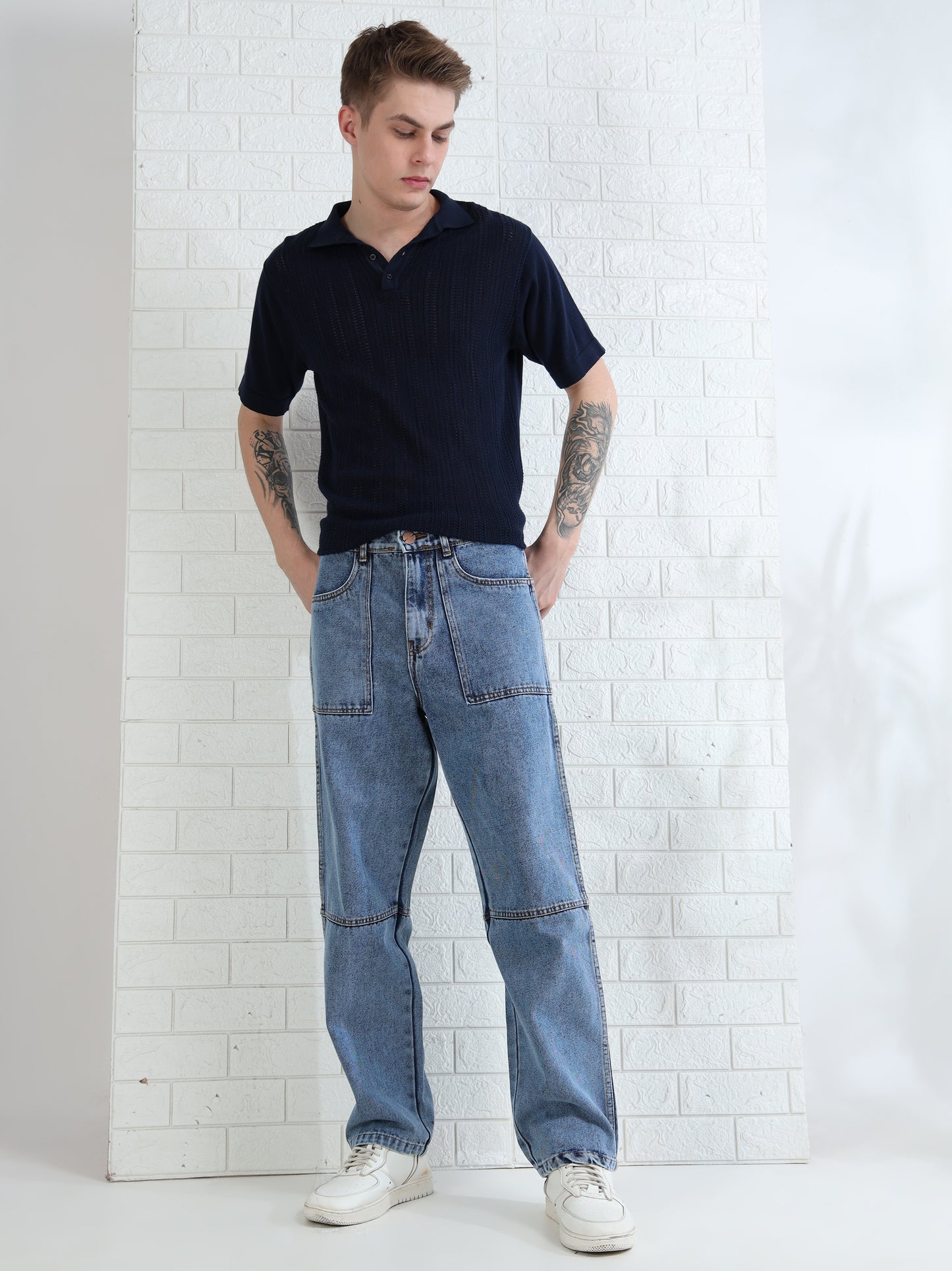 Driftstone Light Blue Denim Pant for Men