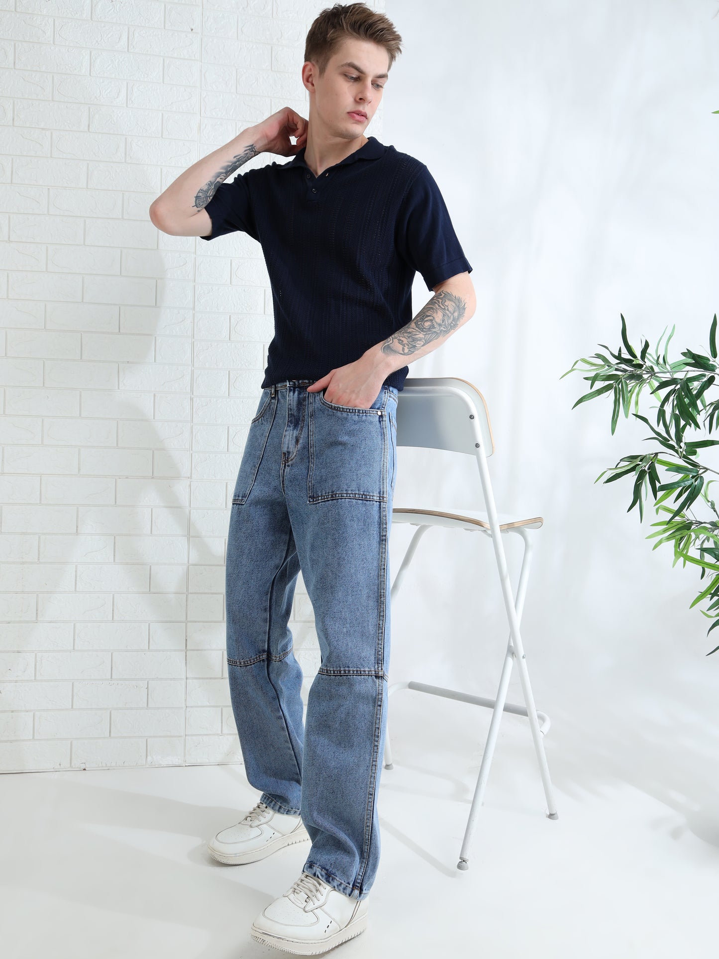 Driftstone Light Blue Denim Pant for Men