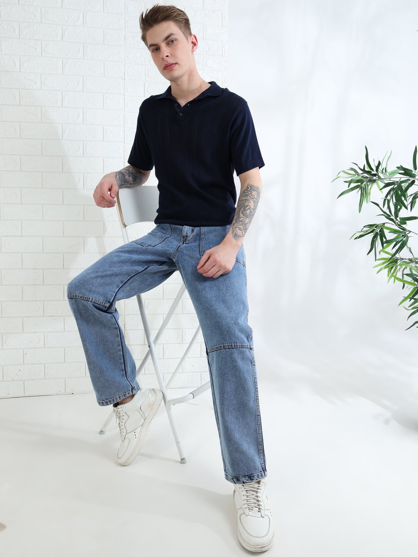 Driftstone Light Blue Denim Pant for Men