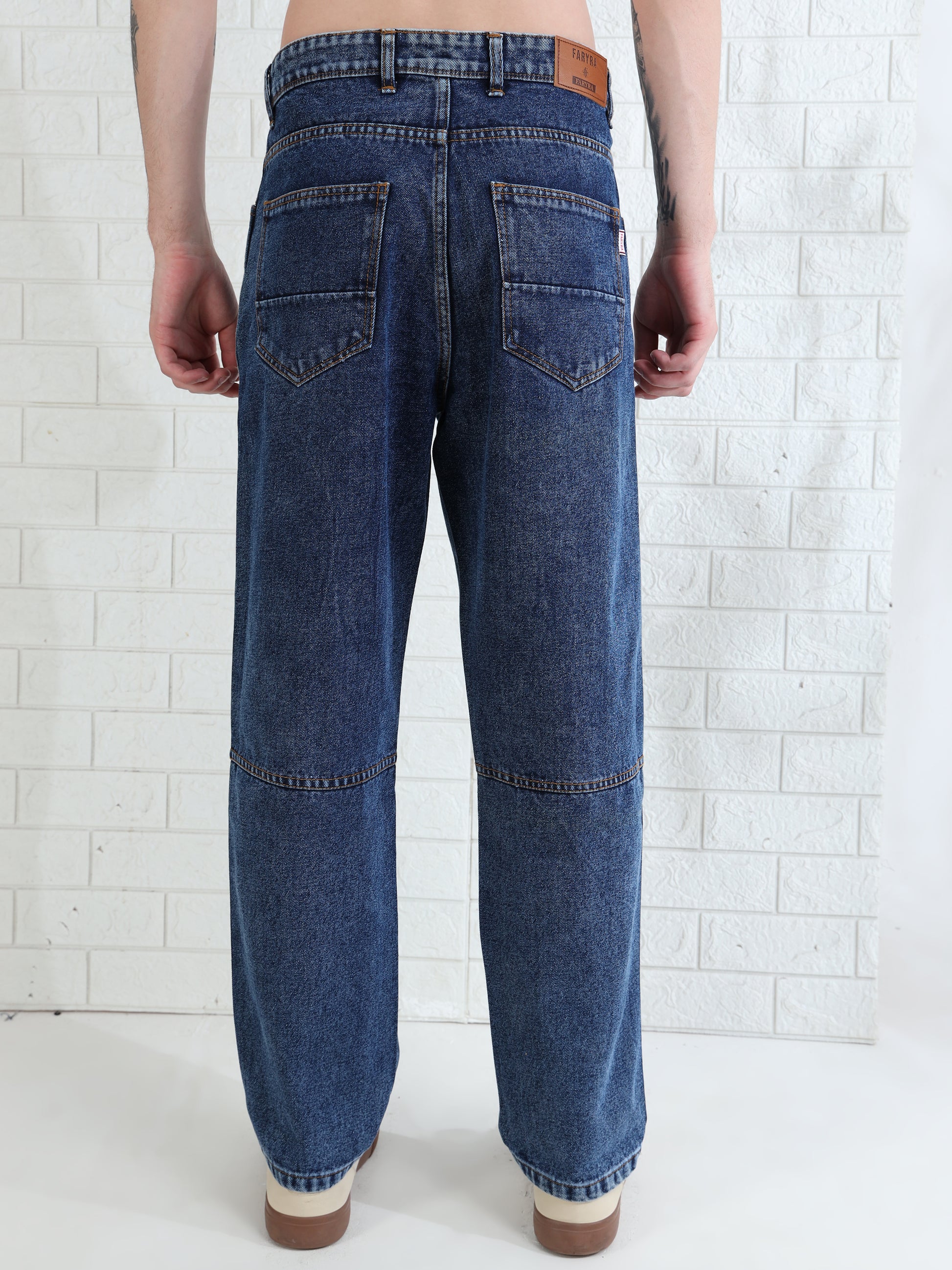 Breeze Walk Denim mid blue jeans for men