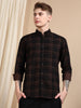Casual Checked Brown Shirt For Men