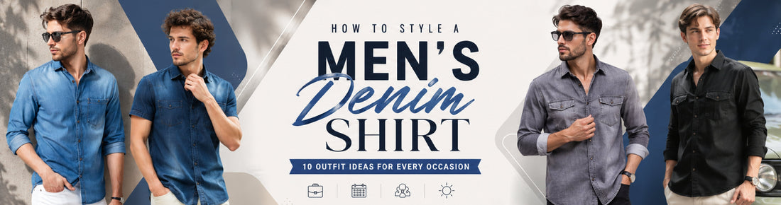 How to Style a Men's Denim Shirt: 10 Outfit Ideas for Every Occasion