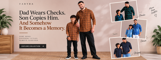 Dad Wears Checks. Son Copies Him. And Somehow It Becomes a Memory.