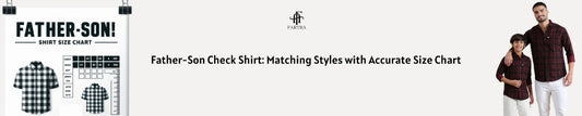 Father and son matching shirts