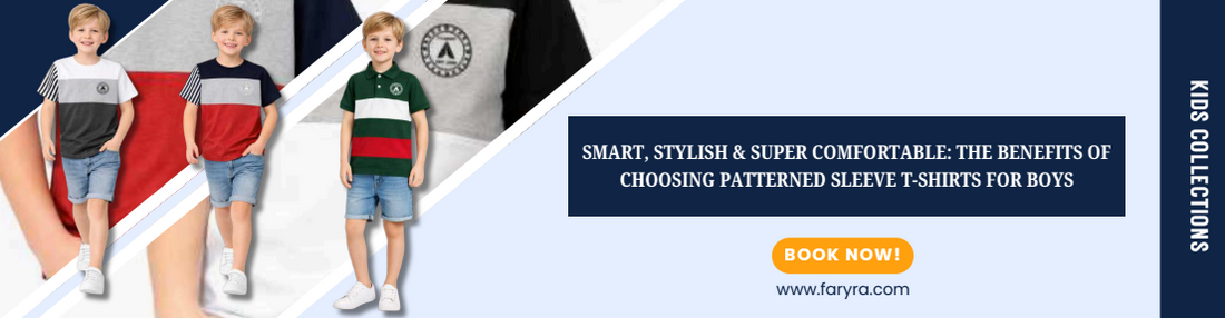 Smart, Stylish &amp; Super Comfortable: The Benefits of Choosing Patterned Sleeve T-Shirts for Boys