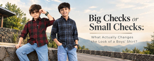 Big Checks or Small Checks: What Actually Changes the Look of a Boys’ Shirt?