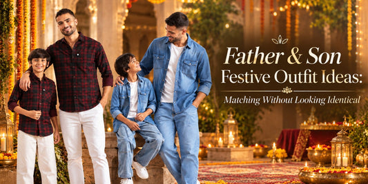 Father & Son Festive Outfit Ideas: Matching Without Looking Identical