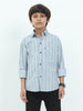 Grey Stripes Cotton Shirt for KIds