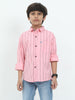 Pink Stripes Cotton Shirt for KIds