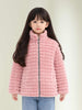 Girl's Pink Faux Fur Winter Jacket – Soft  Zip-Up Warm Coat