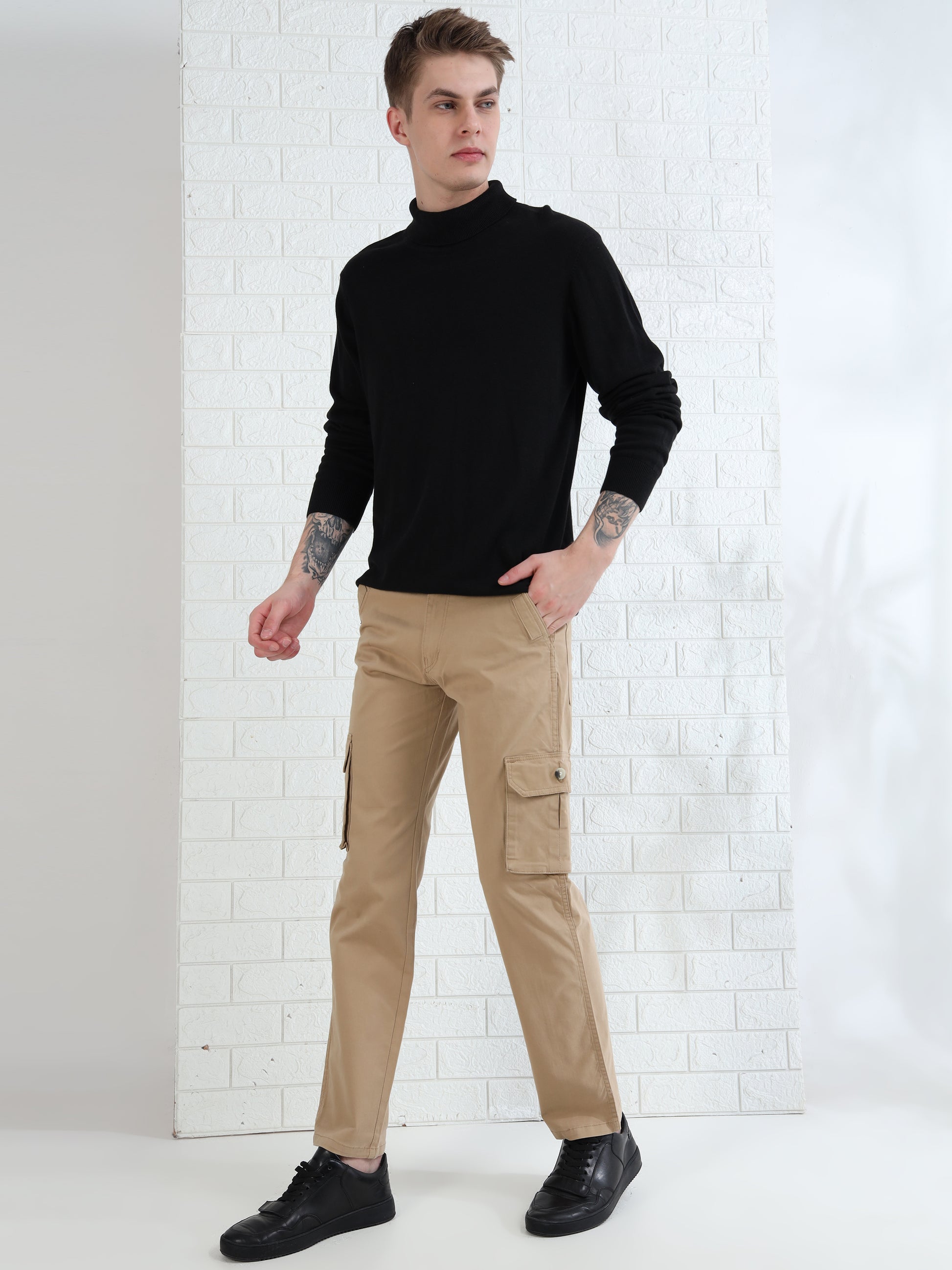men's utility cargo pants with multiple pockets