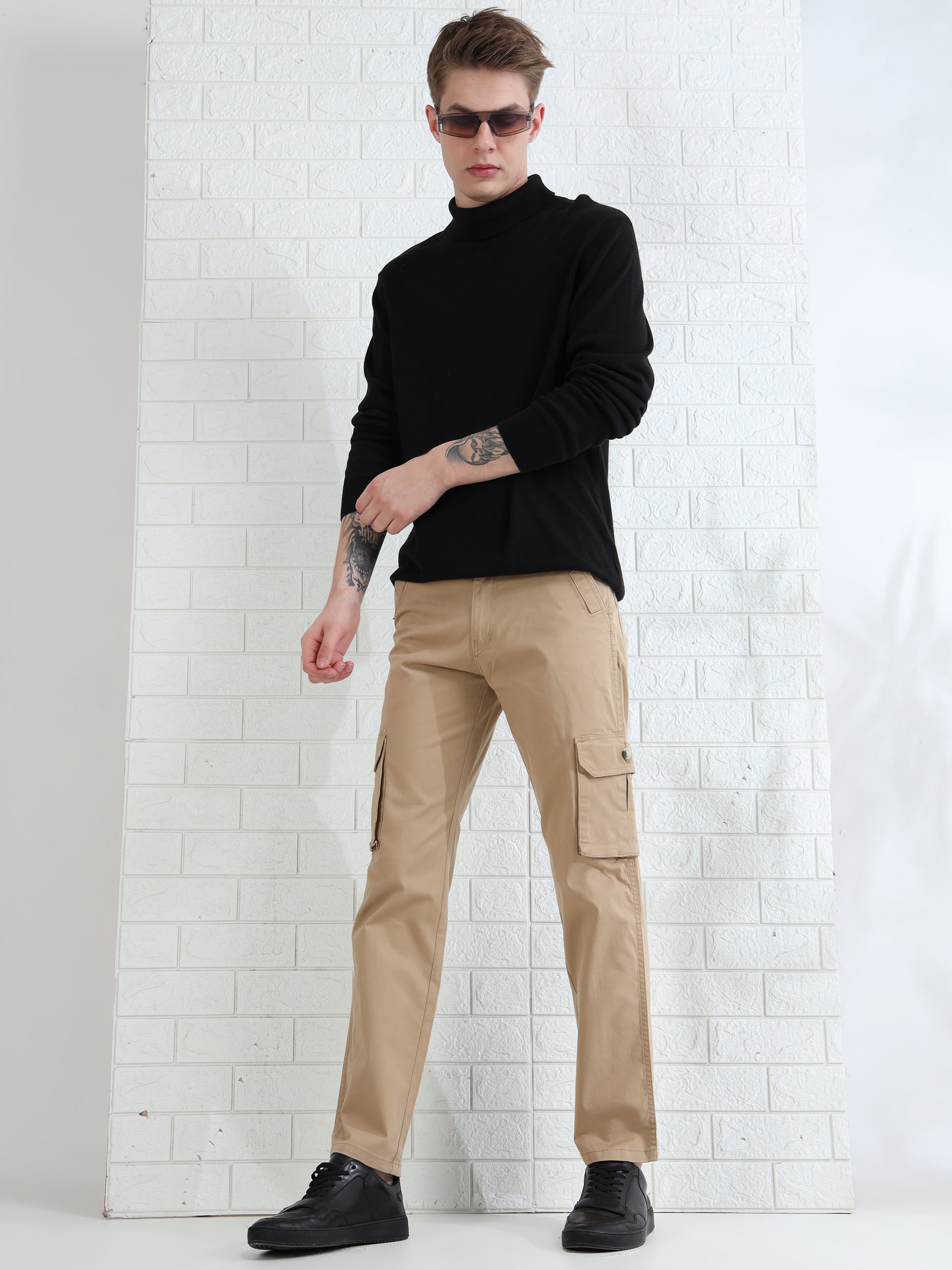 men's utility cargo pants with multiple pockets