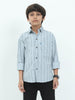 Grey Stripes Cotton Shirt for KIds