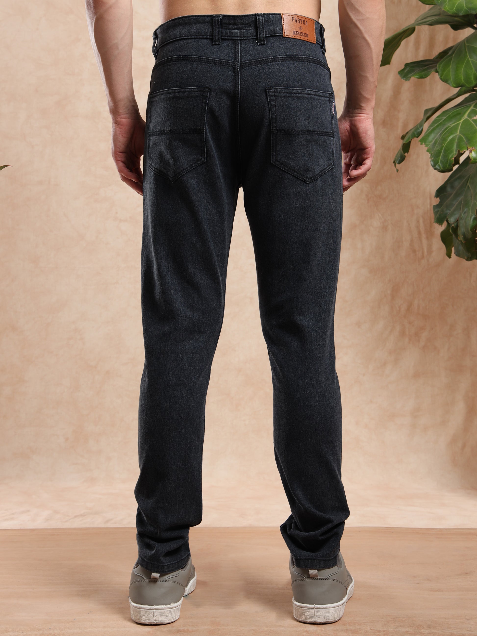 Classic Mens Black Slim Fit Jeans