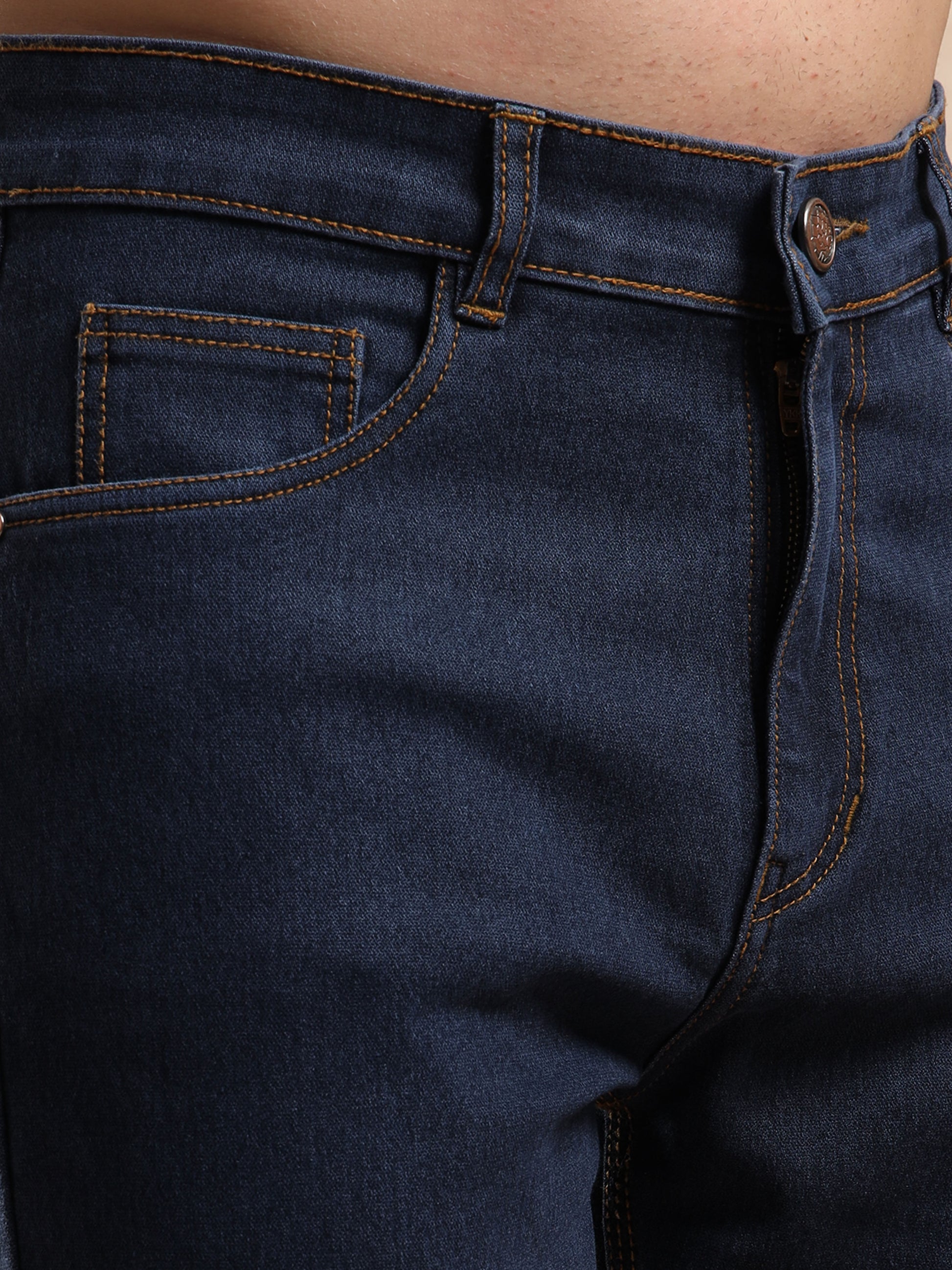 Slim Fit Mens Dark Blue Jeans
