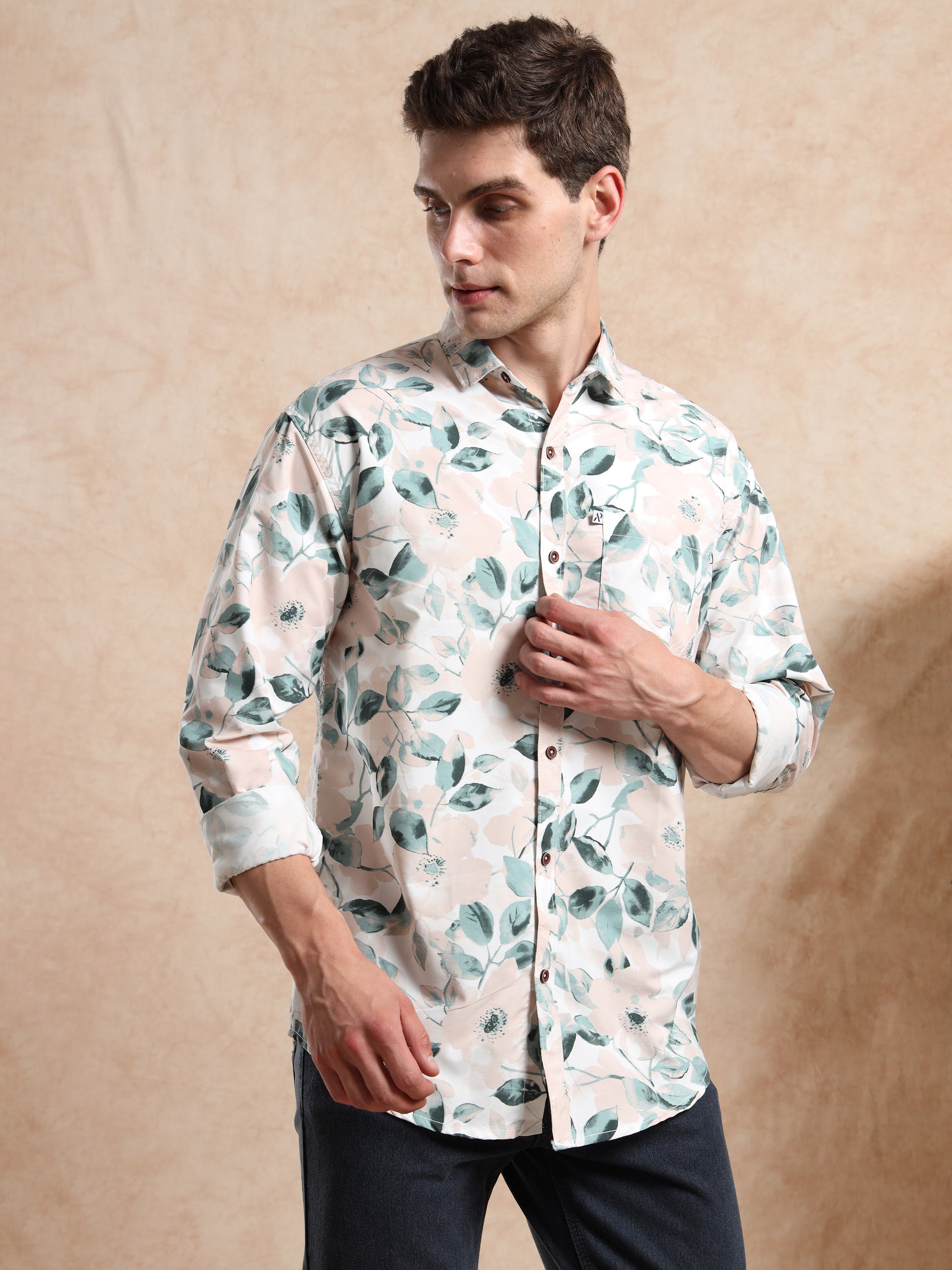 Trendy Men, Floral Shirt