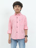 Pink Stripes Cotton Shirt for KIds